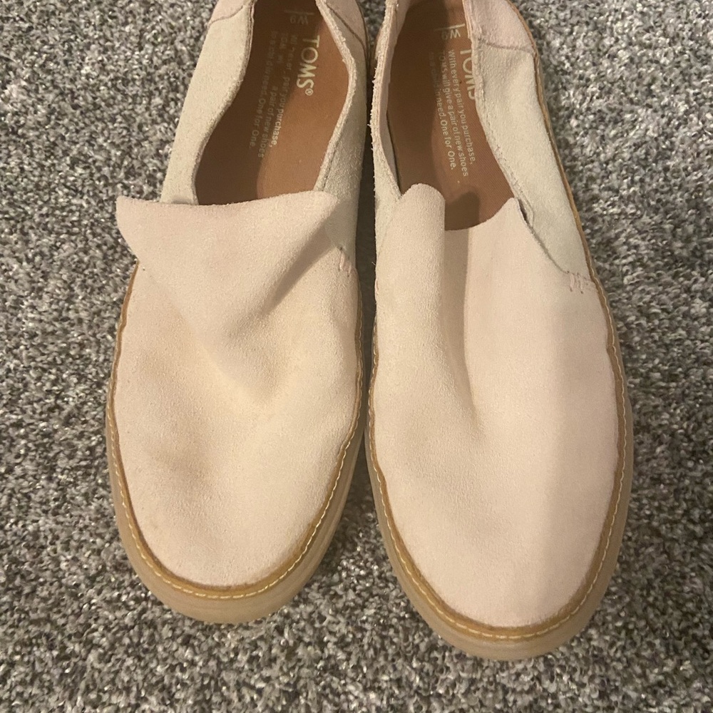 Toms slip on blush color size 9 sunset suede - Picture 7 of 10
